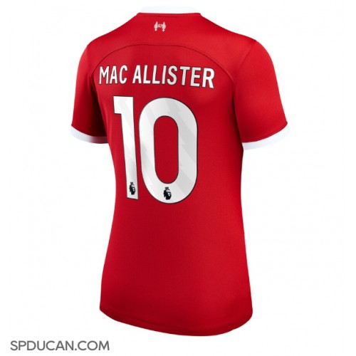 Zenski Nogometni Dres Liverpool Alexis Mac Allister #10 Domaci 2023-24 Kratak Rukav